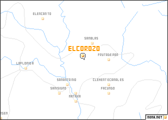 map of El Corozo