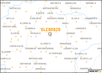 map of El Corozo