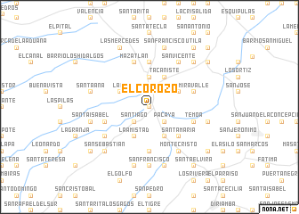 map of El Corozo