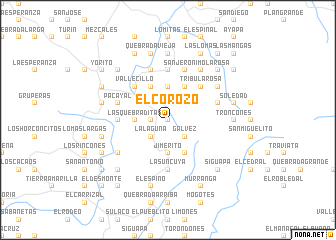 map of El Corozo