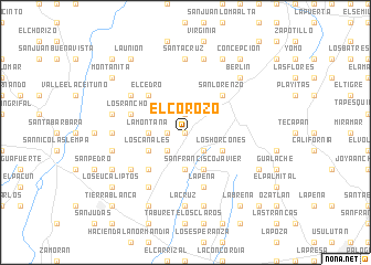 map of El Corozo