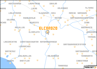 map of El Corozo