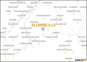 map of El Corralillo