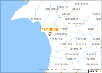 map of El Corral