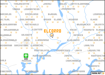 map of El Corro