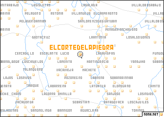 map of El Corte de la Piedra