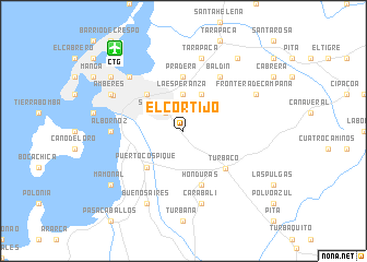 map of El Cortijo