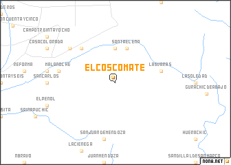 map of El Coscomate