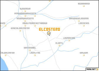 map of El Costero