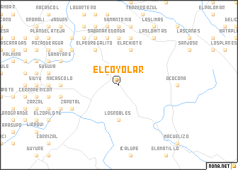 map of El Coyolar