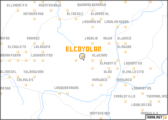 map of El Coyolar