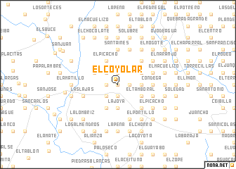 map of El Coyolar