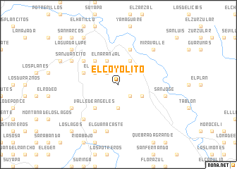 map of El Coyolito