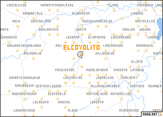 map of El Coyolito
