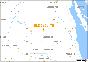 map of El Coyolito