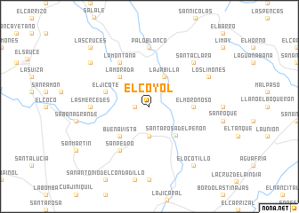 map of El Coyol