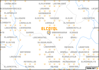 map of El Coyol