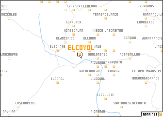 map of El Coyol