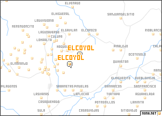 map of El Coyol