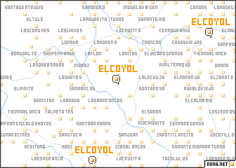 map of El Coyol