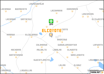 map of El Coyote