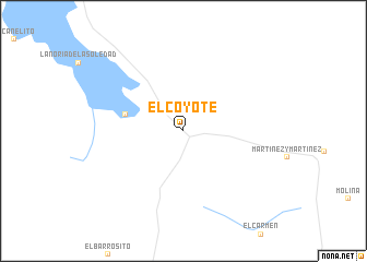 map of El Coyote