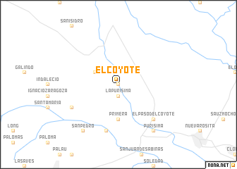 map of El Coyote