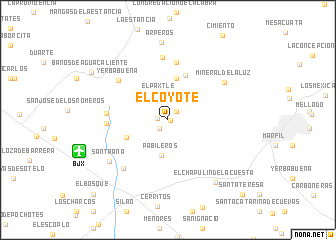 map of El Coyote