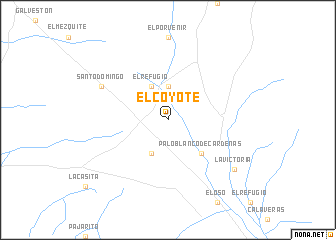 map of El Coyote