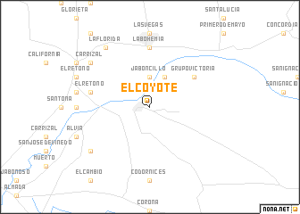 map of El Coyote