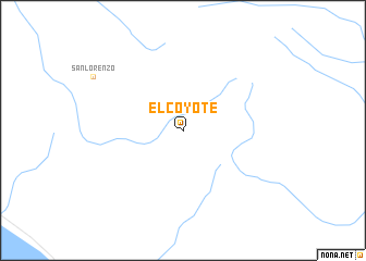 map of El Coyote