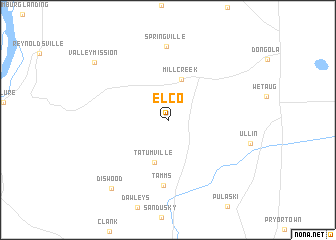 map of Elco