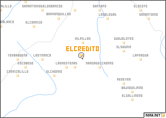 map of El Crédito