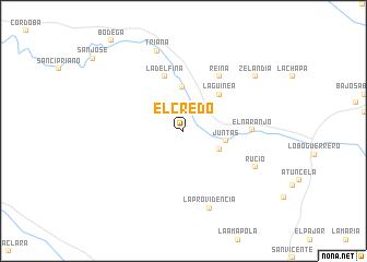 map of El Credo