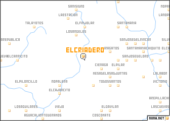 map of El Criadero