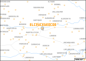 map of El Cruce de Ocoa