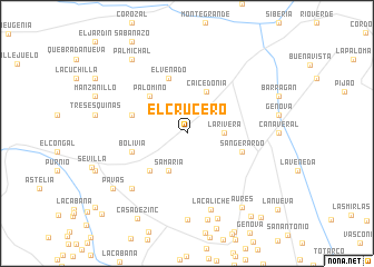 map of El Crucero