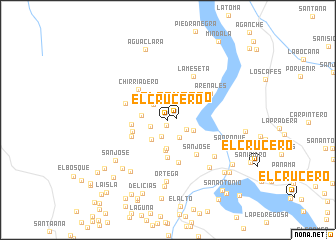 map of El Crucero