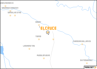 map of El Cruce