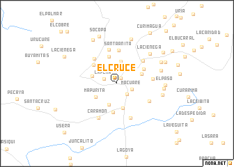 map of El Cruce
