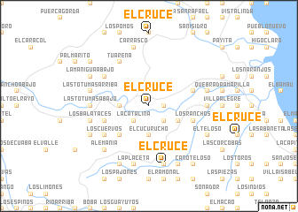 map of El Cruce