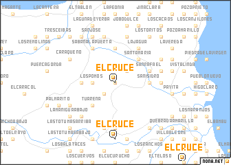 map of El Cruce