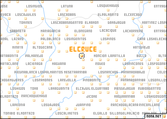 map of El Cruce
