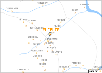 map of El Cruce