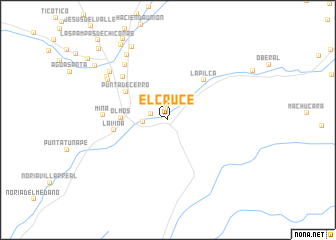 map of El Cruce