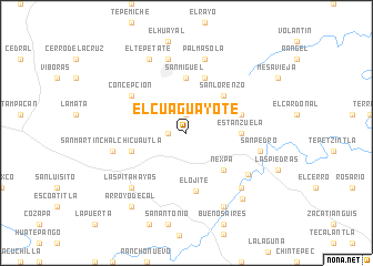 map of El Cuaguayote