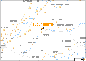 map of El Cuarenta