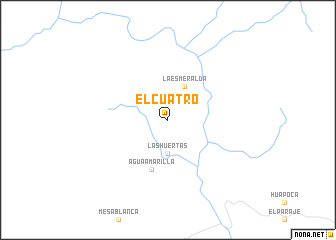 map of El Cuatro