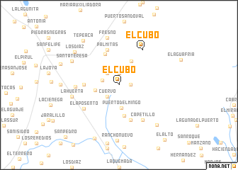 map of El Cubo