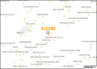 map of El Cubo